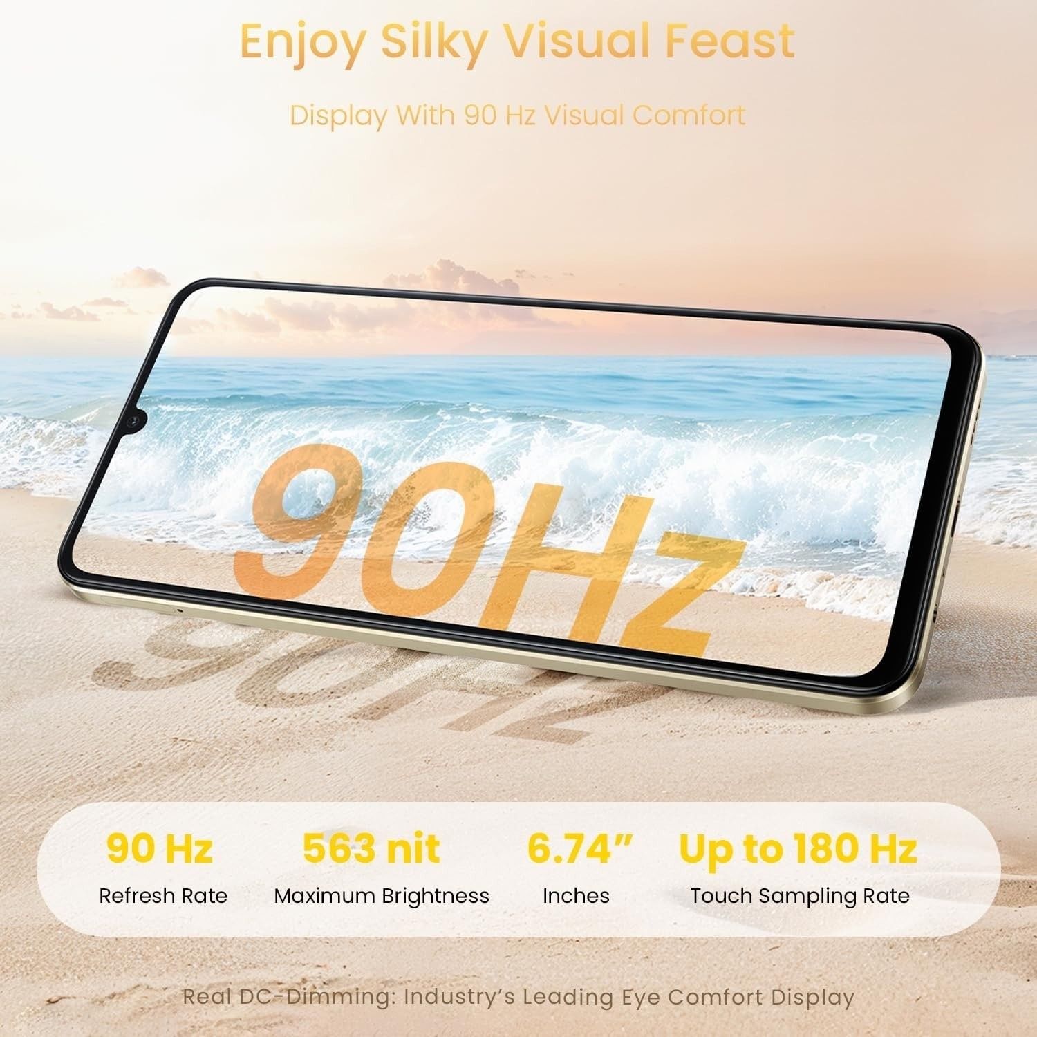 Realme Note 70T 4G Smartphone 4+256GB, Black, 6.75-inch screen, 90Hz Waterproof V413-N70T-G-4-256