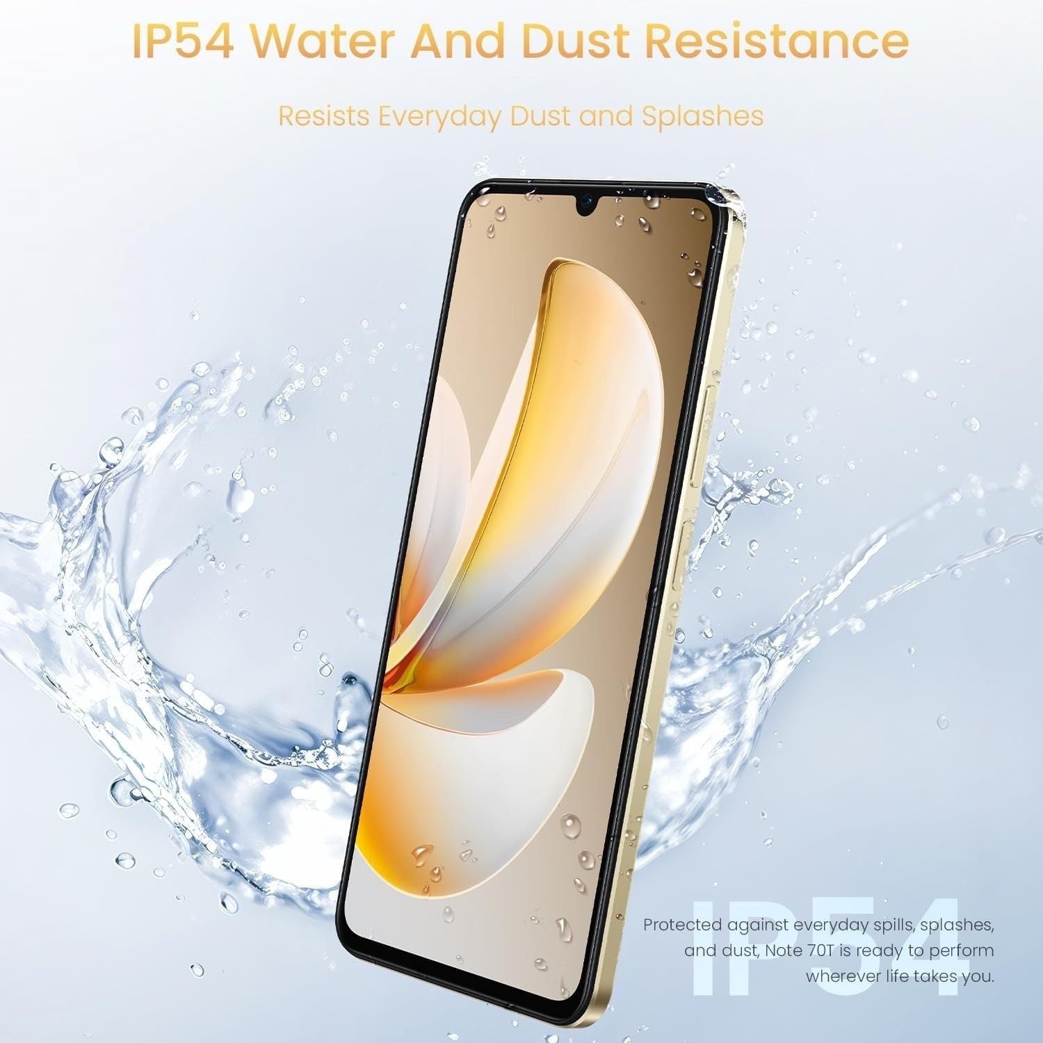 Realme Note 70T 4G Smartphone 4+256GB, Black, 6.75-inch screen, 90Hz Waterproof V413-N70T-G-4-256