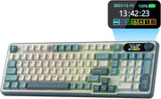 RK ROYAL KLUDGE S98 Mechanical Keyboard w/Smart Display & Knob, Top Mount 96% Wireless Mechanical Keyboard V413-RKS98-CL-CSWITCH