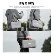 STARTRC Flip Drone Case for DJI Flip Fly More Combo,Portable PU Leather Shoulder Bag Can Organizes RC2/RC-N3 V413-ST12200080