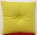 Button Mustard Yellow Pre Filled 40x40cm Cushion or Chair pad V416-344128C20