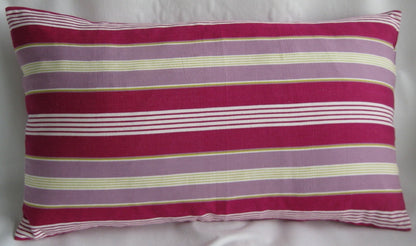 Pack of 4 Coste Fuchsia 35x70cm Multicoloured Striped Cushion Cover V416-437134F10PK4