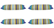 Pack of 4 Corban Royal Rectangle 35x70cm Striped Multicoloured Cushion Cover V416-437152 E10PK4
