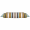 Corban Aqua Rectangle 35x70cm Striped Multicoloured Cushion Cover Nautical V416-437152P10
