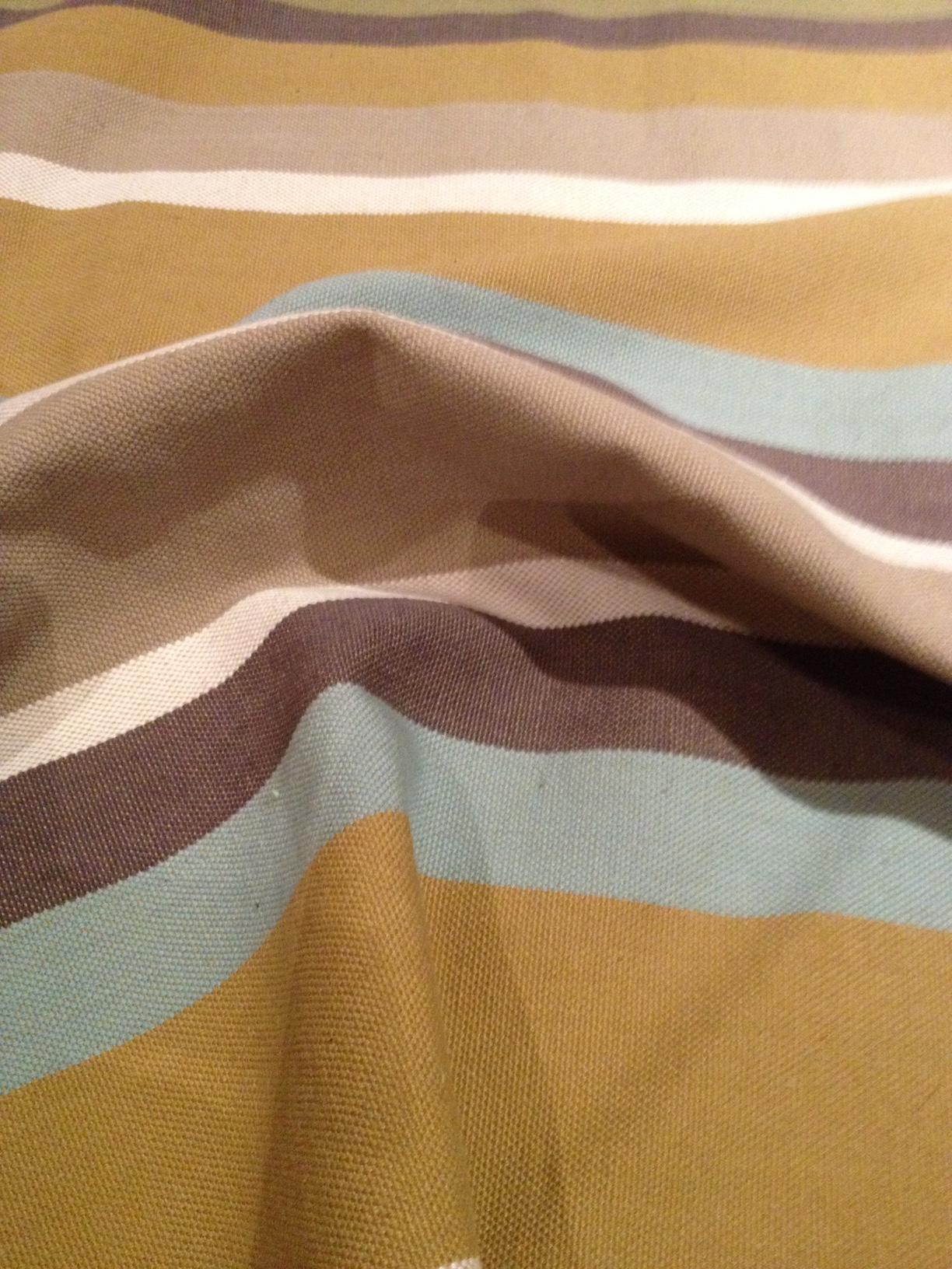 Corban Aqua Rectangle 35x70cm Striped Multicoloured Cushion Cover Nautical V416-437152P10
