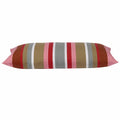 Corban Rose Pink Based Striped Cushion Cover Multicoloured Rectangle 35x70cm V416-437152R10
