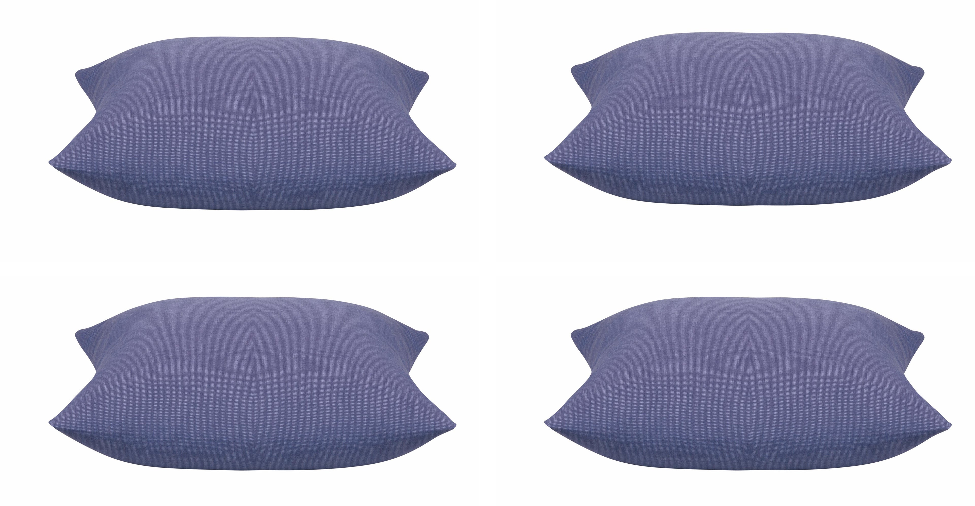 Pack of 4 Elements Indigo Blue Base Colour Square Cushion Covers V416-44403 E35PK4