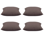 Pack of 4 Elements Stone Brown Solid Base Colour Square Cushion Covers V416-44403K20PK4
