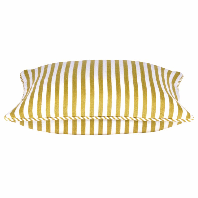 Dandi Mustard Yellow & White Striped Cushion Cover 40x40cm V416-444150C20