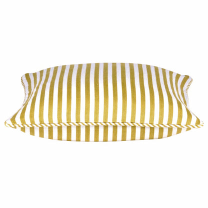 Dandi Mustard Yellow & White Striped Cushion Cover 40x40cm V416-444150C20