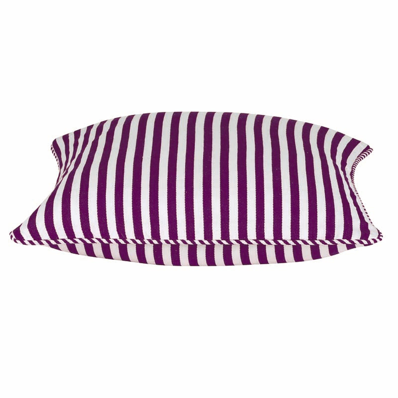 Dandi Fuchsia Plum Purple & White Striped Cushion Cover 40x40cm V416-444150F20