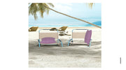 Dandi Fuchsia Plum Purple & White Striped Cushion Cover 40x40cm V416-444150F20