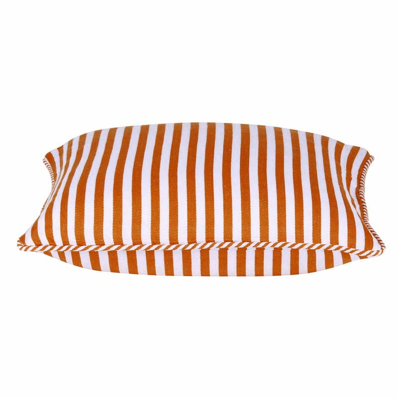 Dandi Orange & White Striped Nautical Cushion Cover 40x40cm V416-444150Y20
