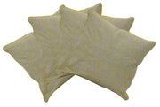 Pack of 4 Azuk Mustard Yellow & Grey 50cm x 50cm Cushion Covers V416-444164C20PK4