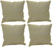 Pack of 4 Azuk Mustard Yellow & Grey 50cm x 50cm Cushion Covers V416-444164C20PK4