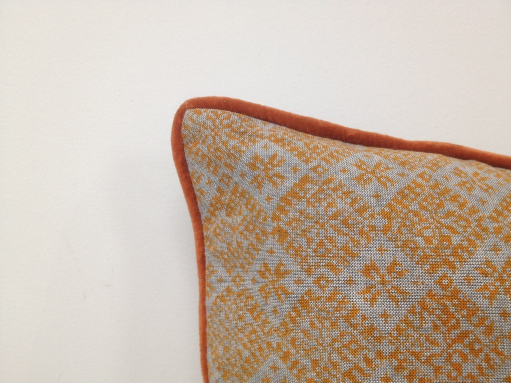 Azuk Orange & Grey Cushion Cover V416-444164Y20