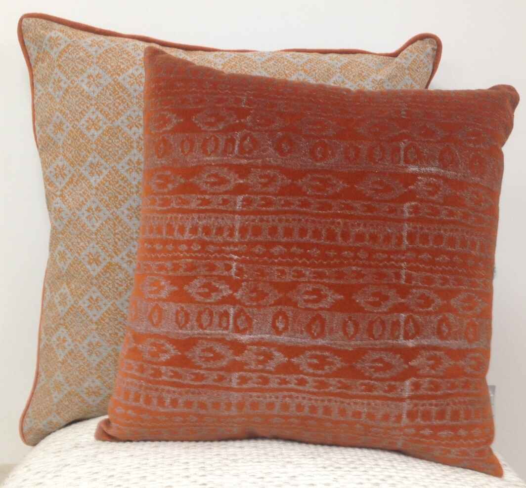 Azuk Orange & Grey Cushion Cover V416-444164Y20