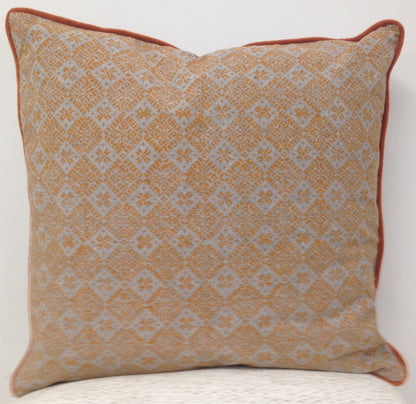 Pack of 4 Azuk Orange & Grey Cushion Covers 50cm x 50cm V416-444164Y20PK4
