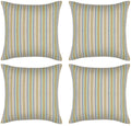 Pack of 4 Finn Yellow Multicoloured Retro Cushion Cover V416-444247PK4