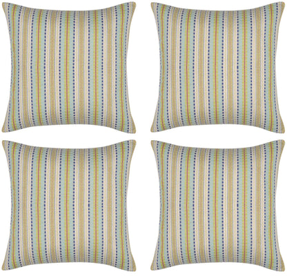 Pack of 4 Finn Yellow Multicoloured Retro Cushion Cover V416-444247PK4