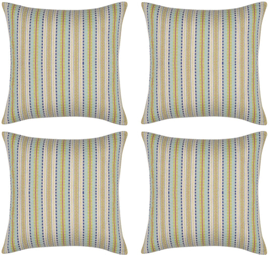 Pack of 4 Finn Yellow Multicoloured Retro Cushion Cover V416-444247PK4