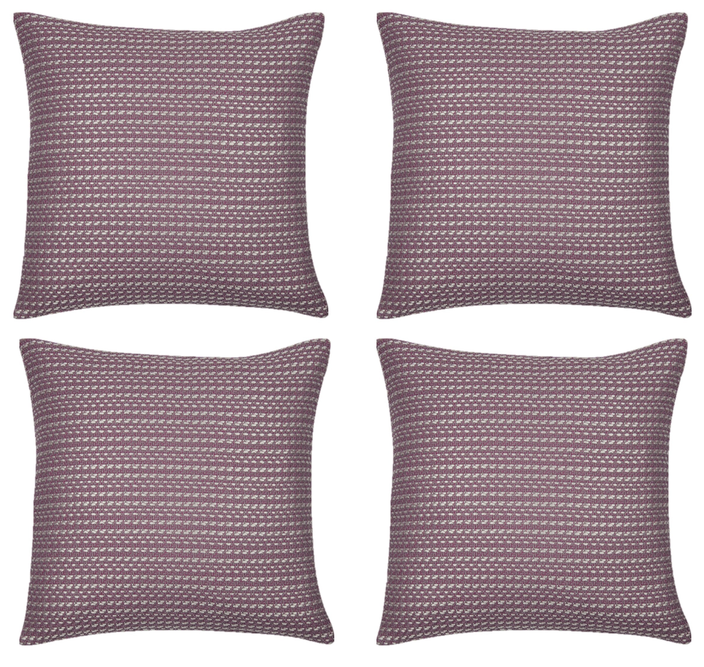 Pack of 4 Fern Rose Soft Pink & White Cushion Covers Made In Europe V416-44494R05PK4