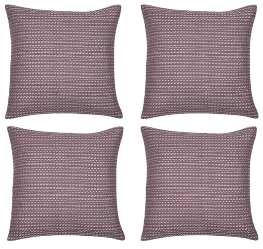 Pack of 4 Fern Rose Soft Pink & White Cushion Covers Made In Europe V416-44494R05PK4