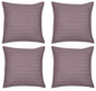 Pack of 4 Fern Rose Soft Pink & White Cushion Covers Made In Europe V416-44494R05PK4