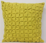 Flux Mustard Yellow 3D Textured Cushion Cover V416-445170C20