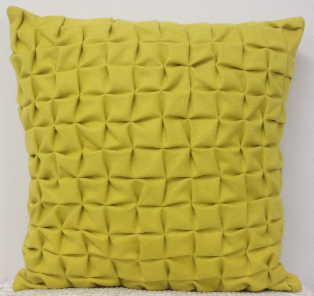 Flux Mustard Yellow 3D Textured Cushion Cover V416-445170C20