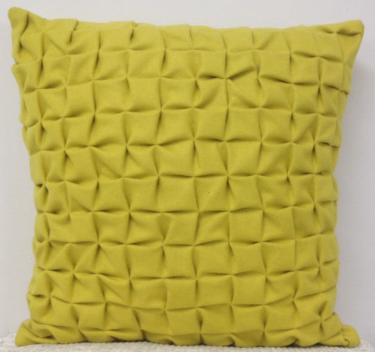 Flux Mustard Yellow 3D Textured Cushion Cover V416-445170C20
