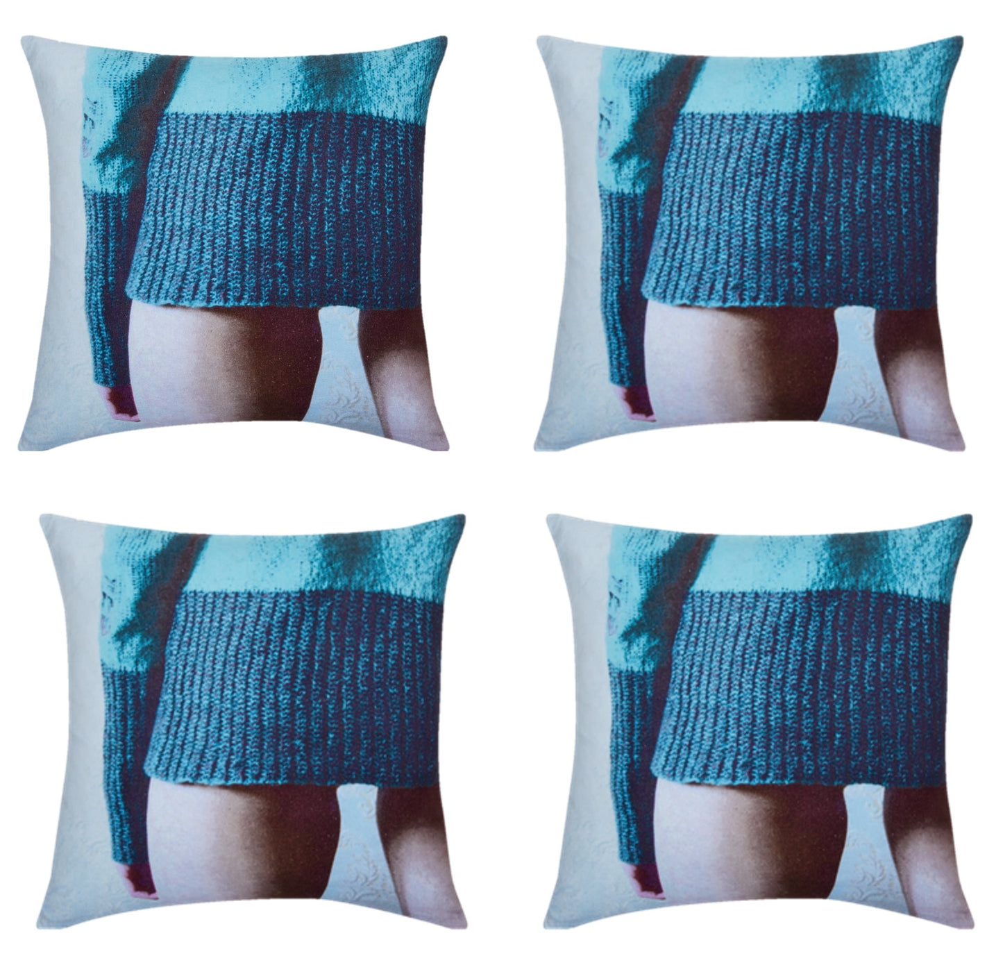 Pack of 4 Blaze Jumper Designer Cushion Covers 45cm x 45cm V416-445178JRPK4