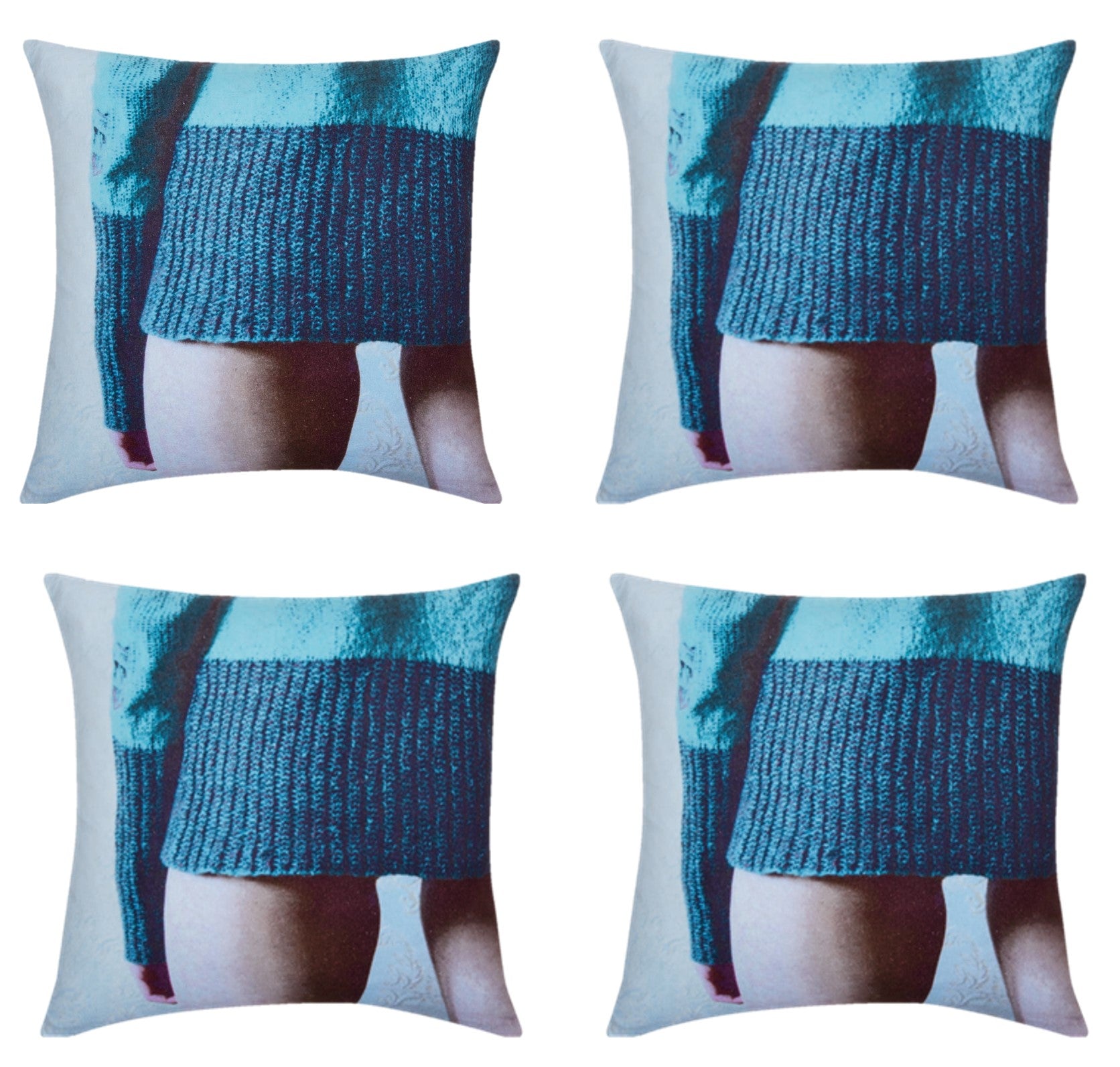 Pack of 4 Blaze Jumper Designer Cushion Covers 45cm x 45cm V416-445178JRPK4