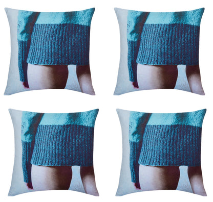 Pack of 4 Blaze Jumper Designer Cushion Covers 45cm x 45cm V416-445178JRPK4