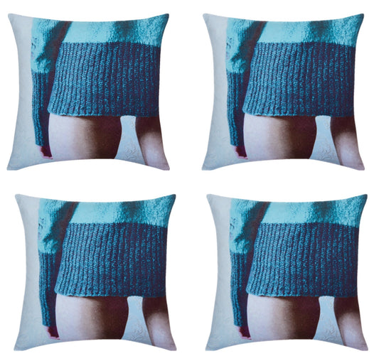 Pack of 4 Blaze Jumper Designer Cushion Covers 45cm x 45cm V416-445178JRPK4