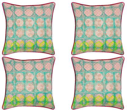 Pack of 4 Avia Fuchsia Cushion Covers Multicoloured Coloured V416-445211F10PK4