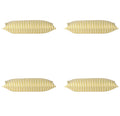 Pack of 4 Dandi Mustard Yellow & White Rectangle Cushion Covers V416-446150C20PK4