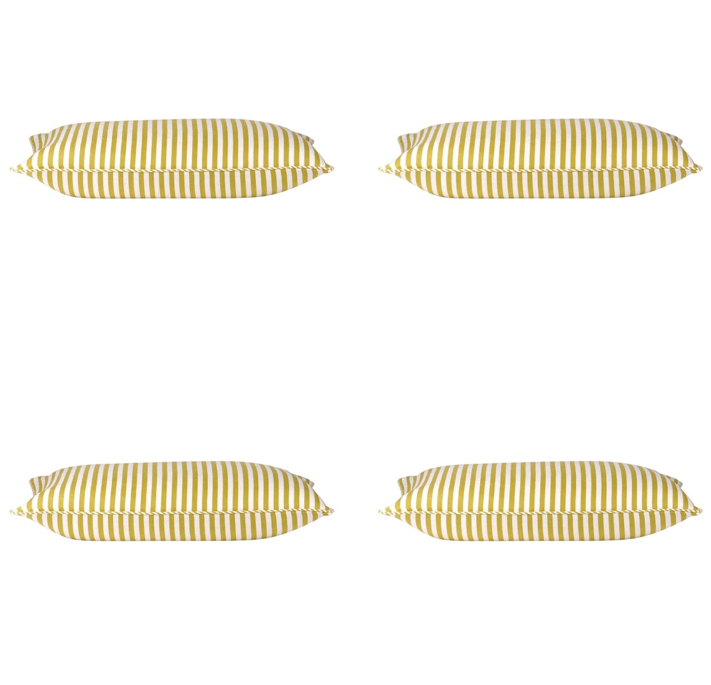 Pack of 4 Dandi Mustard Yellow & White Rectangle Cushion Covers V416-446150C20PK4