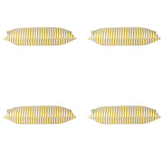 Pack of 4 Dandi Mustard Yellow & White Rectangle Cushion Covers V416-446150C20PK4