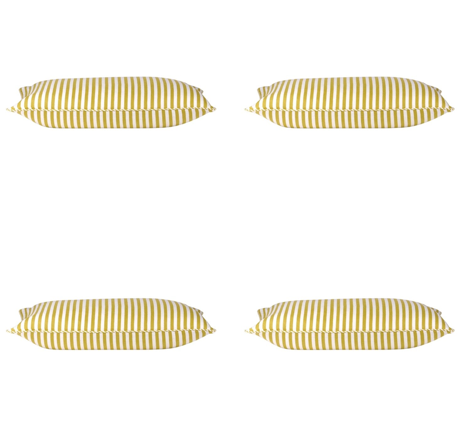 Pack of 4 Dandi Mustard Yellow & White Rectangle Cushion Covers V416-446150C20PK4