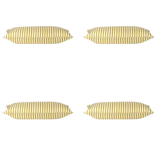 Pack of 4 Dandi Mustard Yellow & White Rectangle Cushion Covers V416-446150C20PK4