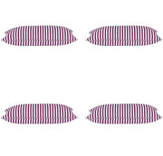 Pack of 4 Dandi Fuchsia Plum Purple & White Rectangle Cushion Covers V416-446150F20PK4