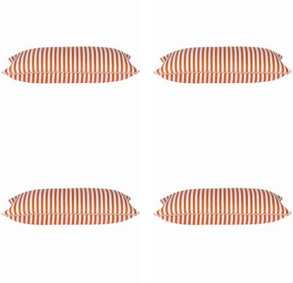 Pack of 4 Dandi Orange & White Rectangle Cushion Covers V416-446150Y20PK4