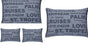 Pack of 4 Denim Sunshine Wording Cushion Cover Cruises, Caribbean, Love etc V416-446251SUPK4