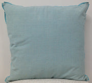 Pack of 4 Frida Aqua Blue 50cm x 50cm Cushion Covers with piping V416-455117P01PK4