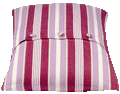 Coste Fuchsia 50x50cm Striped Cushion Cover V416-455134F10