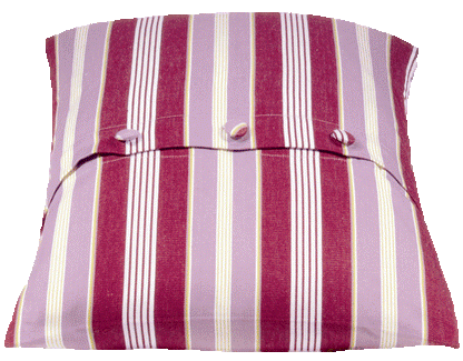 Coste Fuchsia 50x50cm Striped Cushion Cover V416-455134F10