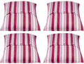 Pack of 4 Coste Fuchsia 50x50cm Striped Cushion Cover V416-455134F10PK4