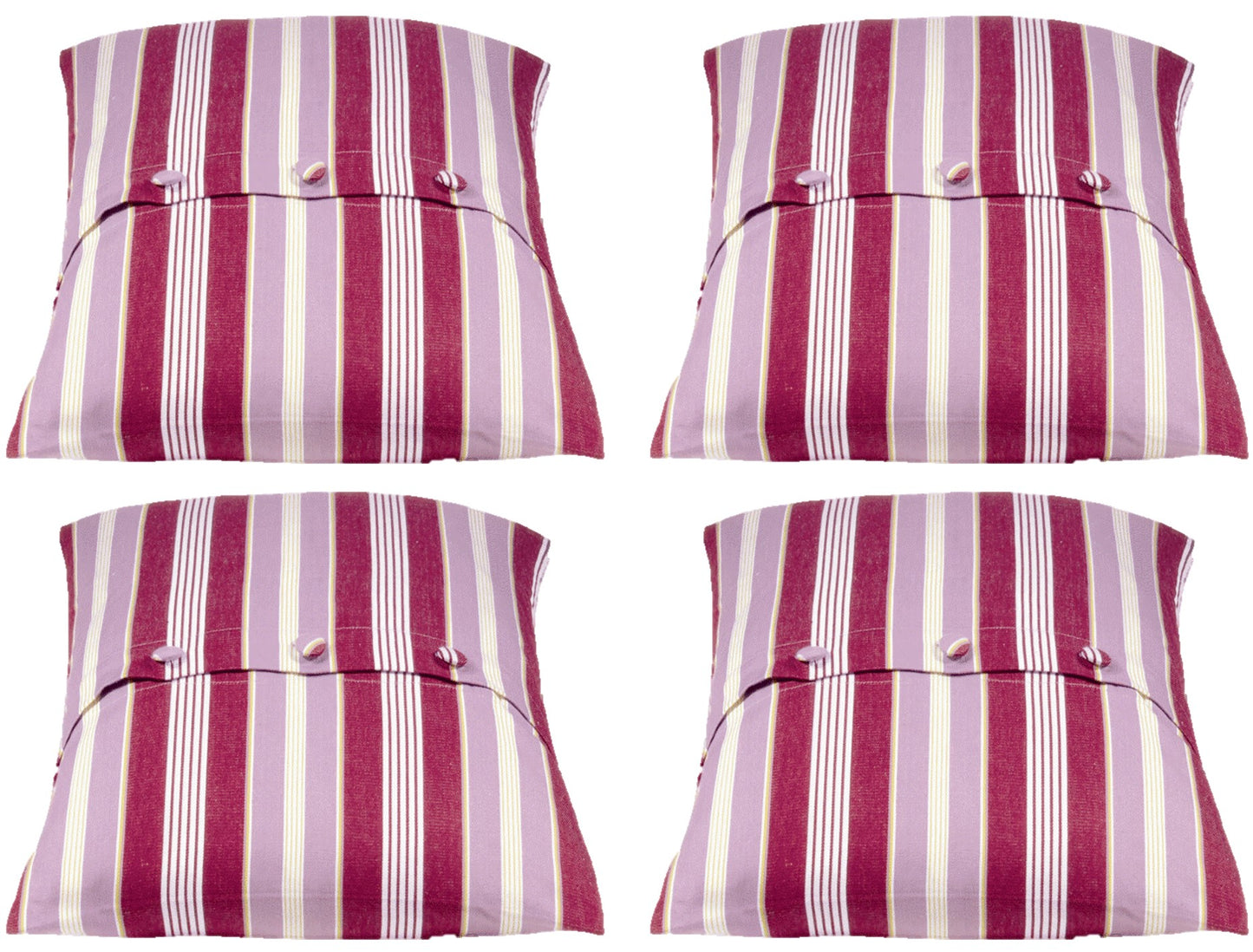 Pack of 4 Coste Fuchsia 50x50cm Striped Cushion Cover V416-455134F10PK4