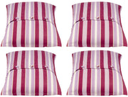 Pack of 4 Coste Fuchsia 50x50cm Striped Cushion Cover V416-455134F10PK4